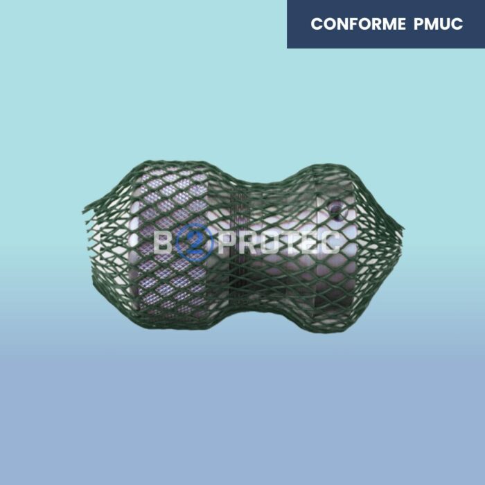 Gaine filet 100/200 mm vertes