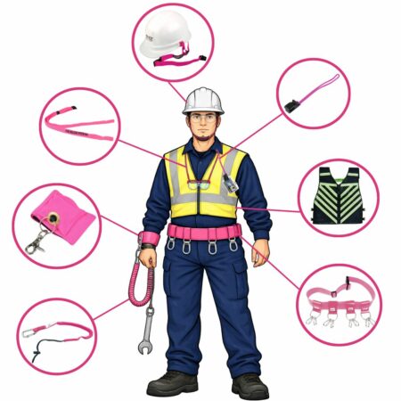 Schéma d'un opérateur dans une zone FME. Quel équipement choisir pour sécuriser une zone FME dessin équipement FME